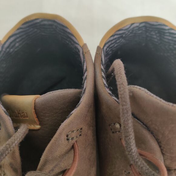 Men's Olukai NANI Hele Suede Leather Chukka Boots Sz M8 Olukai Brown Shoes Sheep - Picture 6 of 11